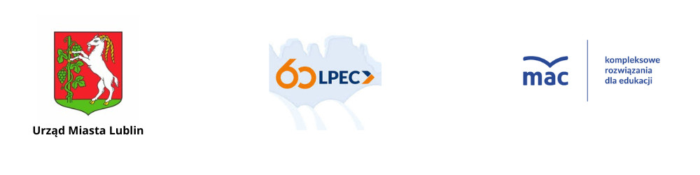 Logo Urzędu Miasta Lublin (Koziołek), Logo LPEC, Logo Wydawnictwa mac