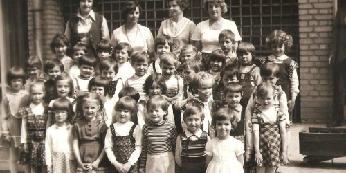 grupa przedszkolna z lat 70